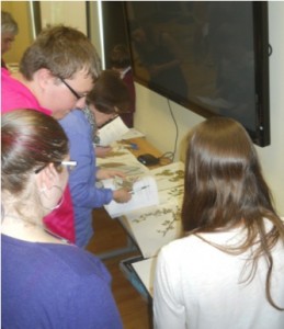 RVCC students present a workshop on identifying invasive plant species to citizen scientists. Photo by Jay Kelly. 